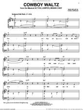 Cover icon of Cowboy Waltz sheet music for voice and piano by Craig Carnelia, intermediate skill level