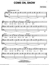 Cover icon of Come On, Snow sheet music for voice and piano by Craig Carnelia, intermediate skill level