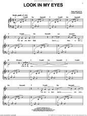 Cover icon of Look In My Eyes sheet music for voice and piano by Craig Carnelia, intermediate skill level