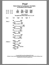 Cover icon of Proof sheet music for guitar (chords) by Coldplay, Chris Martin, Guy Berryman, Jon Buckland and Will Champion, intermediate skill level