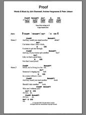 Cover icon of Proof sheet music for guitar (chords) by I Am Kloot, Andrew Hargreaves, John Bramwell and Peter Jobson, intermediate skill level