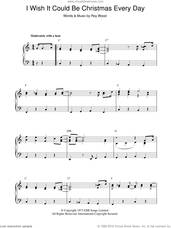 Cover icon of I Wish It Could Be Christmas Every Day sheet music for piano solo by Wizzard and Roy Wood, intermediate skill level