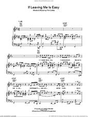 Cover icon of If Leaving Me Is Easy sheet music for voice, piano or guitar by Phil Collins, intermediate skill level