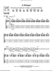Cover icon of A Whisper sheet music for guitar (tablature) by Coldplay, Chris Martin, Guy Berryman, Jon Buckland and Will Champion, intermediate skill level