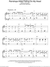 Cover icon of Raindrops Keep Falling On My Head, (easy) sheet music for piano solo by Bacharach & David, Burt Bacharach and Hal David, easy skill level
