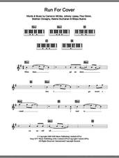Cover icon of Run For Cover sheet music for piano solo (chords, lyrics, melody) by Sugababes, Cameron McVey, Johnny Lipsey, Keisha Buchanan, Mutya Buena, Paul Simm and Siobhan Donaghy, intermediate piano (chords, lyrics, melody)