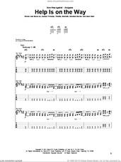 Cover icon of Help Is On The Way sheet music for guitar (tablature) by Rise Against, Brandon Barnes, Joseph Principe, Timothy McIlrath and Zach Blair, intermediate skill level