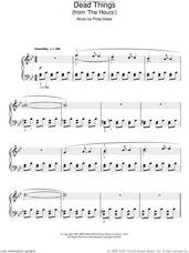 Cover icon of Dead Things (from The Hours) sheet music for piano solo by Philip Glass, easy skill level