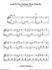 Cover icon of Last Of The Summer Wine sheet music for piano solo by Ronnie Hazlehurst, intermediate skill level