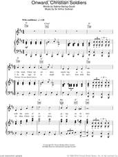 Cover icon of Onward Christian Soldiers sheet music for voice, piano or guitar by Arthur Sullivan and Sabine Baring-Gould, intermediate skill level