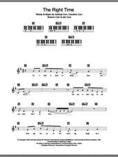 Cover icon of The Right Time sheet music for piano solo (chords, lyrics, melody) by The Corrs, Andrea Corr, Caroline Corr, Jim Corr and Sharon Corr, intermediate piano (chords, lyrics, melody)