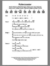 Cover icon of Rollercoaster sheet music for guitar (chords) by Bewitched, Edele Lynch, Keavy Lynch, Lindsay Armaou, Martin Brannigan, Raymond Hedges and Tracy Ackerman, intermediate skill level
