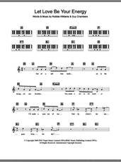 Cover icon of Let Love Be Your Energy sheet music for piano solo (chords, lyrics, melody) by Robbie Williams and Guy Chambers, intermediate piano (chords, lyrics, melody)