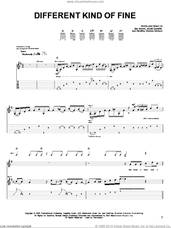 Cover icon of Different Kind Of Fine sheet music for guitar solo (chords) by Zac Brown Band, Geoffrey Stokes Nielson, Wyatt Durrette and Zac Brown, easy guitar (chords)