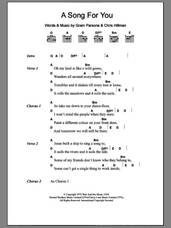 Cover icon of A Song For You sheet music for guitar (chords) by Gram Parsons and Chris Hillman, intermediate skill level