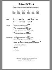 Cover icon of School Of Rock (from School of Rock: The Musical) sheet music for guitar (chords) by Jack Black, Mike White, Mike White and Samuel Buonaugurio, Sammy James Jr. and Samuel Buonaugurio, intermediate skill level