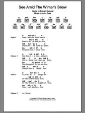 Cover icon of See Amid The Winter's Snow sheet music for guitar (chords) by Edward Caswall and John Goss, intermediate skill level