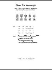 Cover icon of Shoot The Messenger sheet music for guitar (chords) by Catatonia, Aled Richards, Cerys Matthews, Mark Roberts, Owen Powell and Paul Jones, intermediate skill level