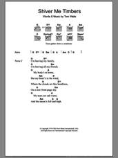 Cover icon of Shiver Me Timbers sheet music for guitar (chords) by Tom Waits, intermediate skill level
