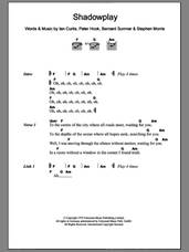 Cover icon of Shadowplay sheet music for guitar (chords) by The Killers, Joy Division, Bernard Sumner, Ian Curtis, Peter Hook and Stephen Morris, intermediate skill level