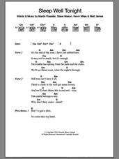 Cover icon of Sleep Well Tonight sheet music for guitar (chords) by Gene, Kevin Miles, Martin Rossiter, Matt James and Steve Mason, intermediate skill level