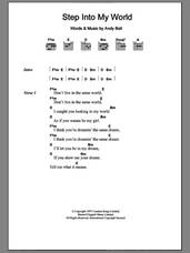 Cover icon of Step Into My World sheet music for guitar (chords) by Hurricane #1 and Andy Bell, intermediate skill level