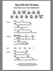 Cover icon of Stay With Me Till Dawn sheet music for guitar (chords) by Judie Tzuke and Michael Paxman, intermediate skill level