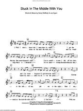 Cover icon of Stuck In The Middle With You sheet music for piano solo (chords, lyrics, melody) by Stealers Wheel, Gerry Rafferty and Joe Egan, intermediate piano (chords, lyrics, melody)