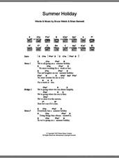 Cover icon of Summer Holiday sheet music for guitar (chords) by Cliff Richard, Brian Bennett and Bruce Welch, intermediate skill level