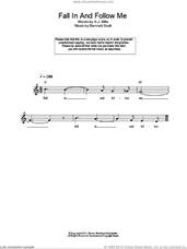 Cover icon of Fall In And Follow Me sheet music for voice and other instruments (fake book) by Bennett Scott and A.J. Mills, intermediate skill level