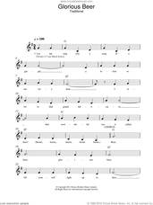 Cover icon of Glorious Beer sheet music for voice and other instruments (fake book), intermediate skill level