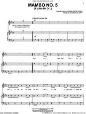 Cover icon of Mambo No. 5 (A Little Bit Of...) (COMPLETE) sheet music for voice, piano or guitar by Lou Bega, Damaso Perez Prado and Zippy, intermediate skill level