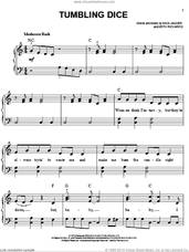 Cover icon of Tumbling Dice sheet music for piano solo by The Rolling Stones, Keith Richards and Mick Jagger, easy skill level