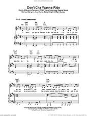 Cover icon of Don't Cha Wanna Ride sheet music for voice, piano or guitar by Desmond Child, Joss Stone, Eugene Record and Steven Greenberg, intermediate skill level