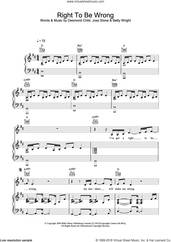 Cover icon of Right To Be Wrong sheet music for voice, piano or guitar by Joss Stone, Betty Wright and Desmond Child, intermediate skill level