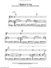 Cover icon of I Believe In You sheet music for voice, piano or guitar by Kylie Minogue, Jason Sellards and Scott Hoffman, intermediate skill level