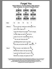 Cover icon of F*** You (Forget You) sheet music for piano solo (chords, lyrics, melody) by Cee Lo Green, Ari Levine, Chris Brown, Peter Hernandez, Philip Lawrence and Thomas Callaway, intermediate piano (chords, lyrics, melody)