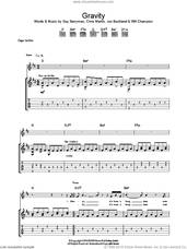 Cover icon of Gravity sheet music for guitar (tablature) by Chris Martin, Embrace, Jon Buckland and Will Champion, intermediate skill level
