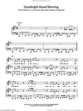 Cover icon of Goodnight Good Morning sheet music for voice, piano or guitar by Beth Ditto, James Ford, James Shaw and Mary Beth Patterson, intermediate skill level