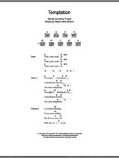 Cover icon of Temptation sheet music for guitar (chords) by Everly Brothers, Arthur Freed and Nacio Herb Brown, intermediate skill level