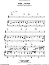 Cover icon of Little Criminals sheet music for voice, piano or guitar by Randy Newman, intermediate skill level