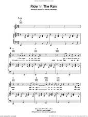 Cover icon of Rider In The Rain sheet music for voice, piano or guitar by Randy Newman, intermediate skill level
