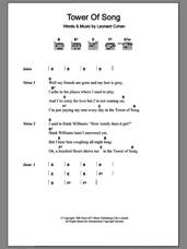 Cover icon of Tower Of Song sheet music for guitar (chords) by Leonard Cohen, intermediate skill level