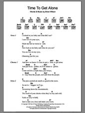 Cover icon of Time To Get Alone sheet music for guitar (chords) by The Beach Boys and Brian Wilson, intermediate skill level