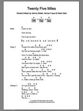 Cover icon of Twenty Five Miles sheet music for guitar (chords) by Edwin Starr, Harvey Fuqua and Johnny Bristol, intermediate skill level