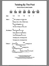 Cover icon of Twisting By The Pool sheet music for guitar (chords) by Dire Straits and Mark Knopfler, intermediate skill level
