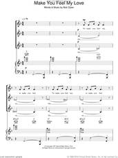 Cover icon of Make You Feel My Love sheet music for choir (SSA: soprano, alto) by Bob Dylan and Adele, intermediate skill level