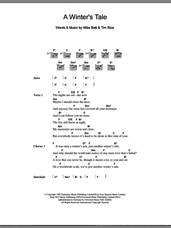 Cover icon of A Winter's Tale sheet music for guitar (chords) by David Essex, Mike Batt and Tim Rice, intermediate skill level
