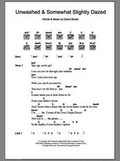 Cover icon of Unwashed And Somewhat Slightly Dazed sheet music for guitar (chords) by David Bowie, intermediate skill level