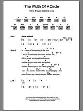 Cover icon of The Width Of A Circle sheet music for guitar (chords) by David Bowie, intermediate skill level